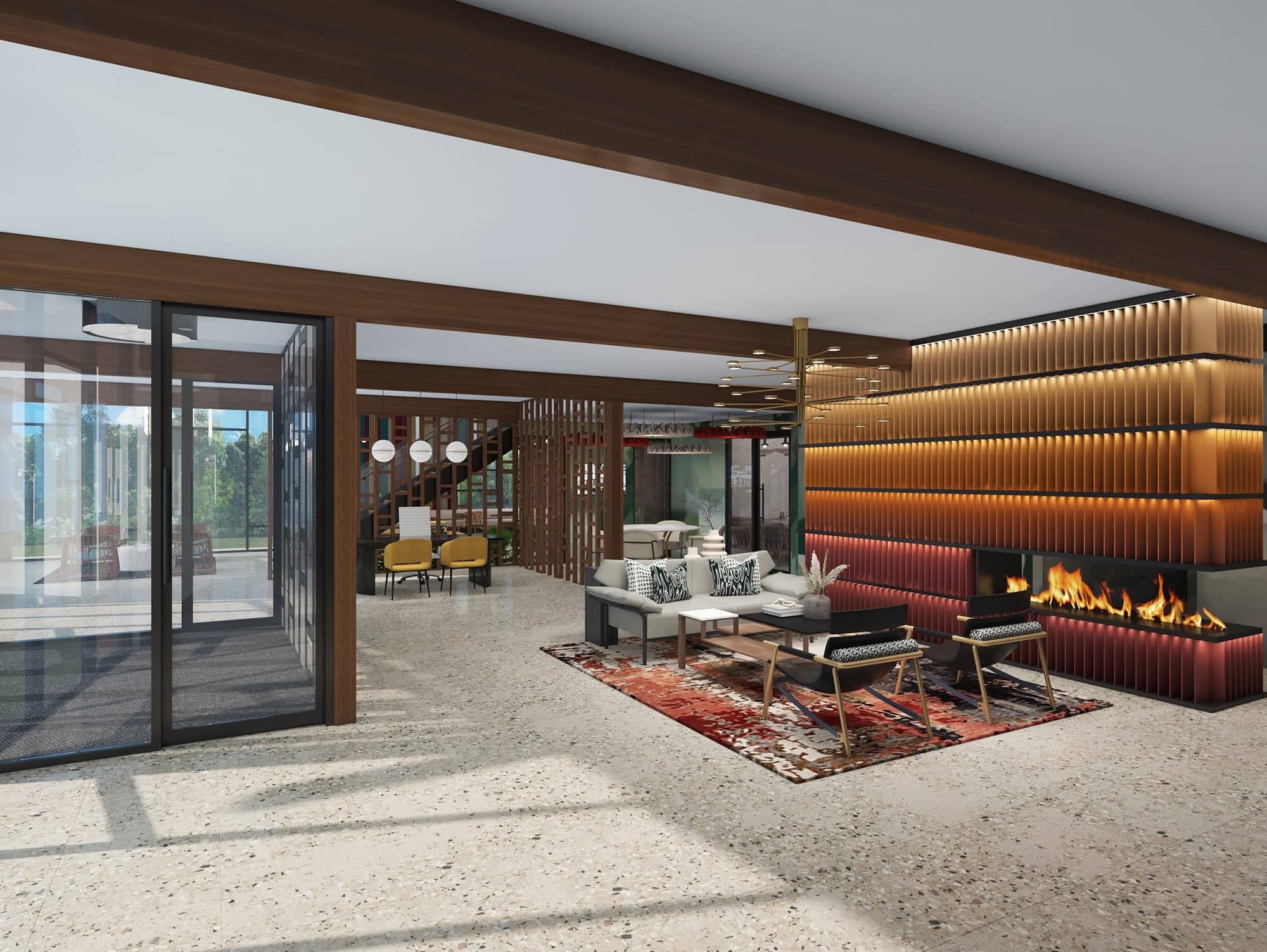 Rendering of the Aspra interior